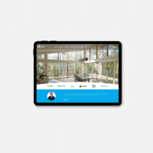 LWE website Ipad mock up: site by birr agency