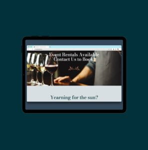 Website design and development mockup