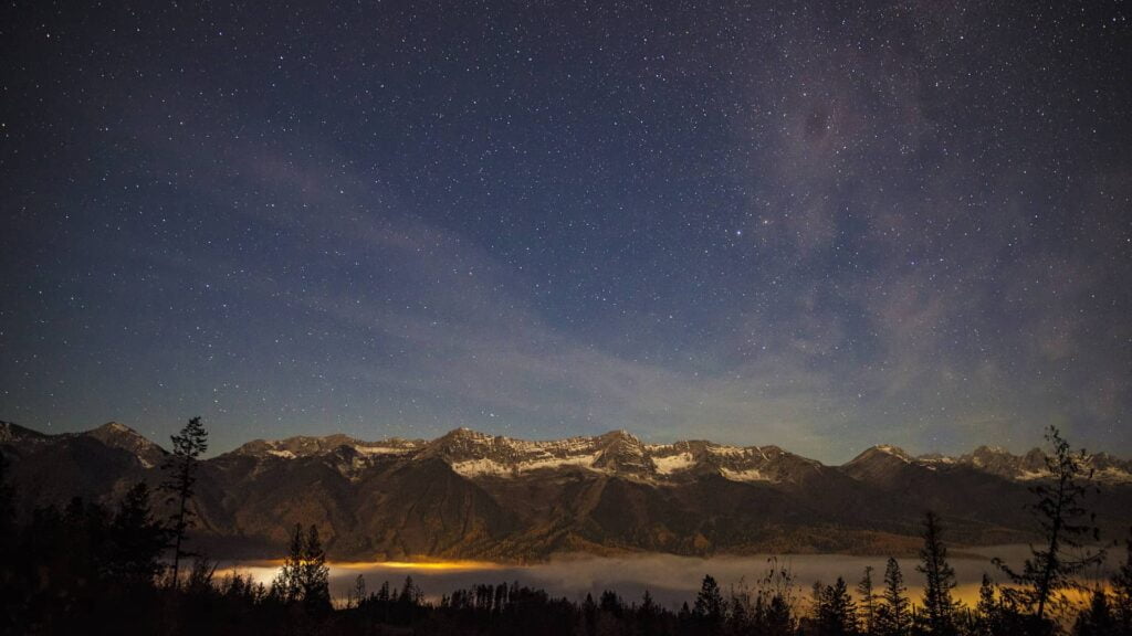 Content creation services example, photo of Lizard Range near Fernie BC